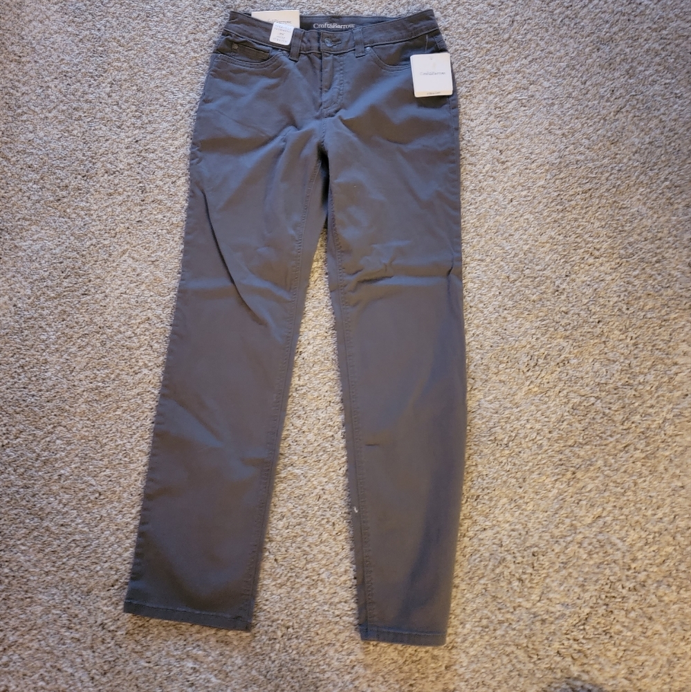 BNWT Croft and Barrow  straight leg high rise pants